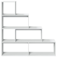 Produktbild för Bokhylla/Rumsavdelare 4 hyllor 143,5x29x143,5cm konstruerat trä