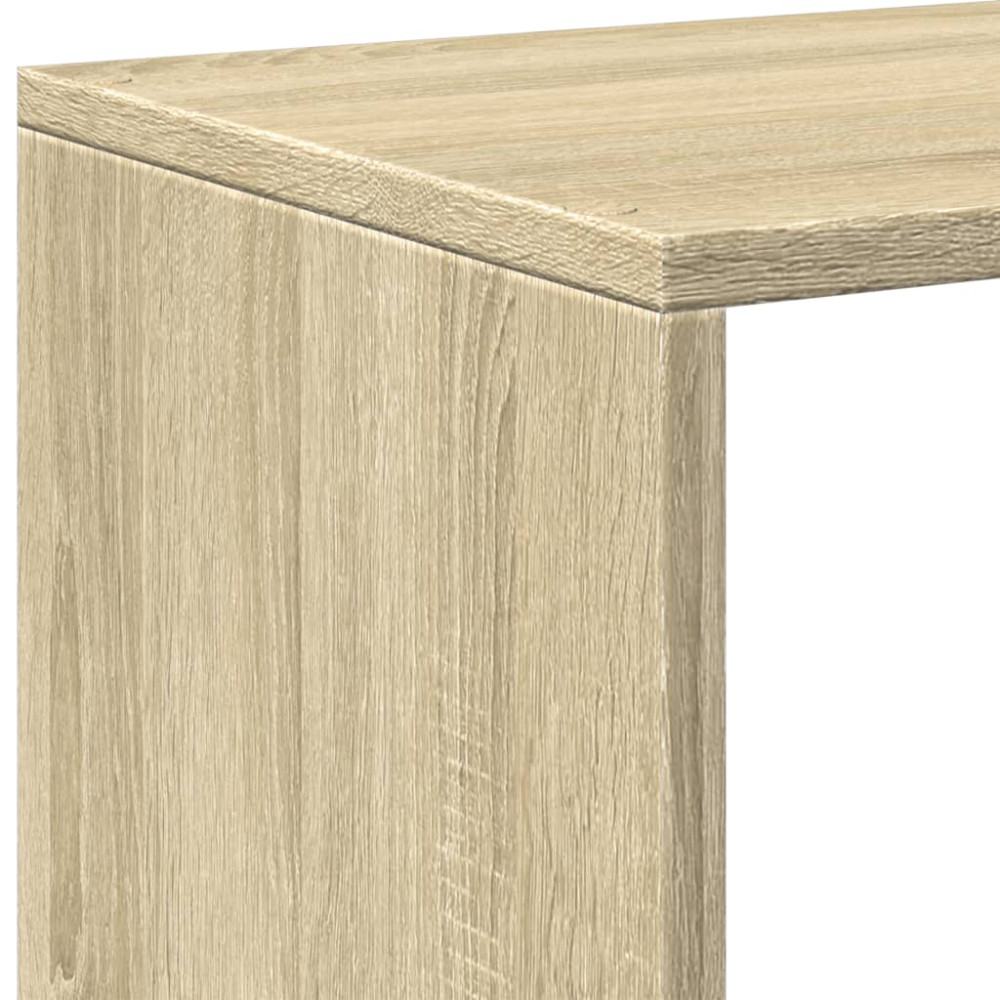 Produktbild för Bokhylla/Rumsavdelare 4 hyllor 131,5x29x131,5cm konstruerat trä