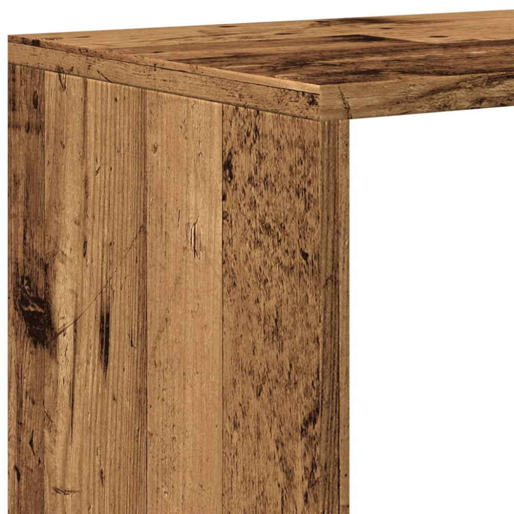 Produktbild för Bokhylla/Rumsavdelare 4 hyllor 131,5x29x131,5cm konstruerat trä