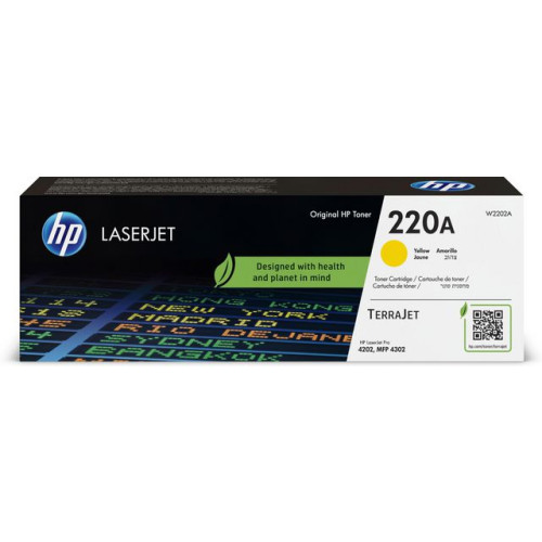 HP Toner HP W2202A 220A gul 1,8K