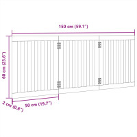 Produktbild för Hundgrind hopfällbar 3 paneler 150 cm poppel