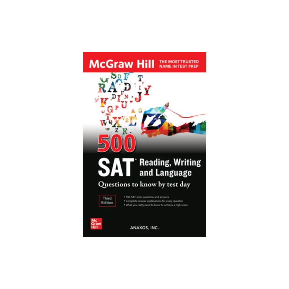 Produktbild för 500 SAT Reading, Writing and Language Questions to Know by Test Day, Third Edition (häftad, eng)