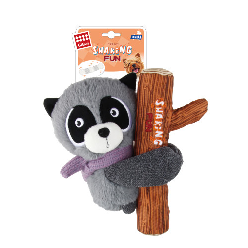 GIGWI Leksak Raccoon Grå