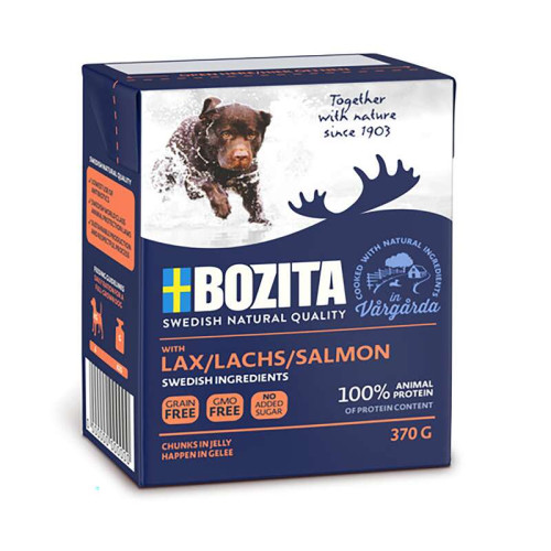 BOZITA Salmon Chunks In Jelly Våtfoder För Hund 370g