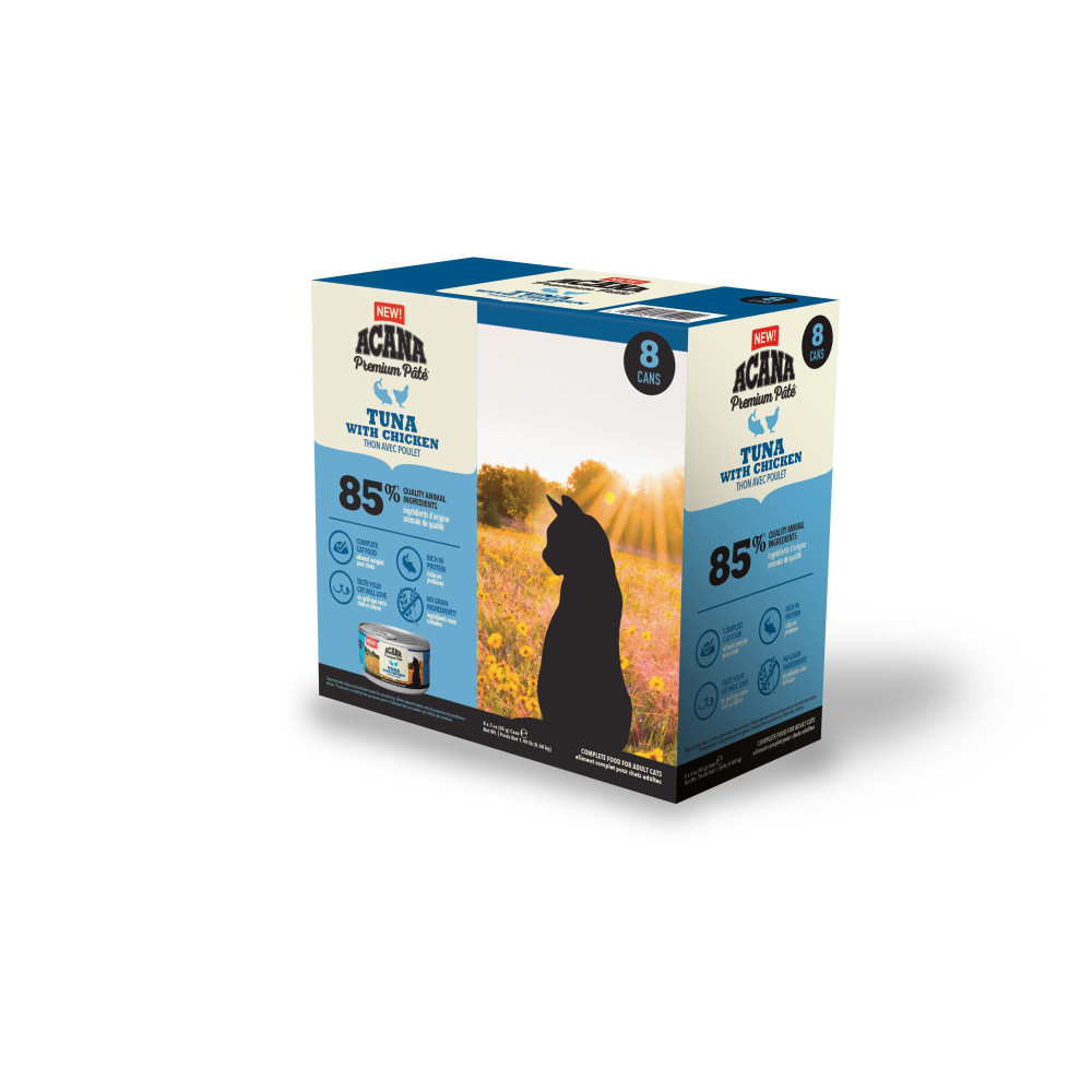 Produktbild för Premium Paté Tuna/Chicken Våtfoder för katt 8x85g