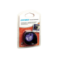 Produktbild för DYMO LetraTAG - tejp - 1 kassett(er) - Rulle (1,2 cm x 4 m)