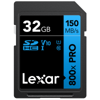 Produktbild för Lexar SDHC 800x Pro UHS-I cards, C10 (V10) U1, R150, 32GB