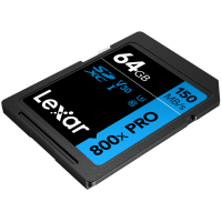 Produktbild för Lexar SDXC 800x Pro UHS-I cards, C10 (V30) U3, R150, 64GB