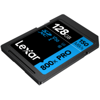 Produktbild för Lexar SDXC 800x Pro UHS-I cards, C10 (V30) U3, R150/W45, 128GB