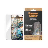 Produktbild för PanzerGlass Re:fresh - skärmskydd för mobiltelefon - ultrabred passning med EasyAligner