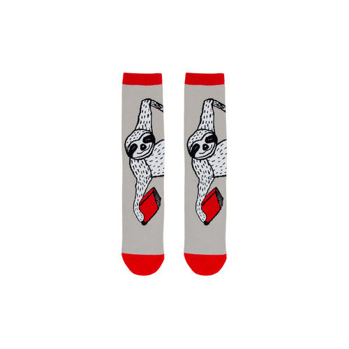 Out of Print Book Sloth Socks - Large