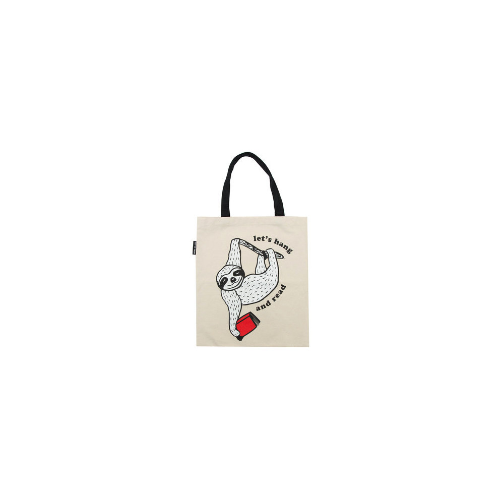 Produktbild för Book Sloth: Let's Hang and Read Tote Bag