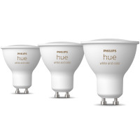 Produktbild för Hue White and Color Ambiance GU10 400lm 3-pack