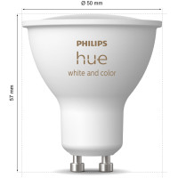 Produktbild för Hue White and Color Ambiance GU10 400lm 3-pack