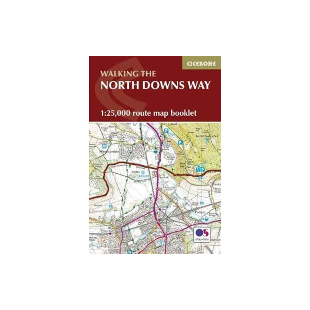 Produktbild för North Downs Way Map Booklet (häftad, eng)