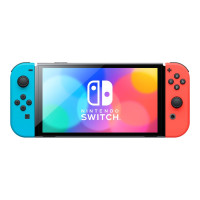 Produktbild för Nintendo Switch OLED - Spelkonsol - svart, neonröd, neonblå