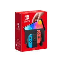 Produktbild för Nintendo Switch OLED - Spelkonsol - svart, neonröd, neonblå