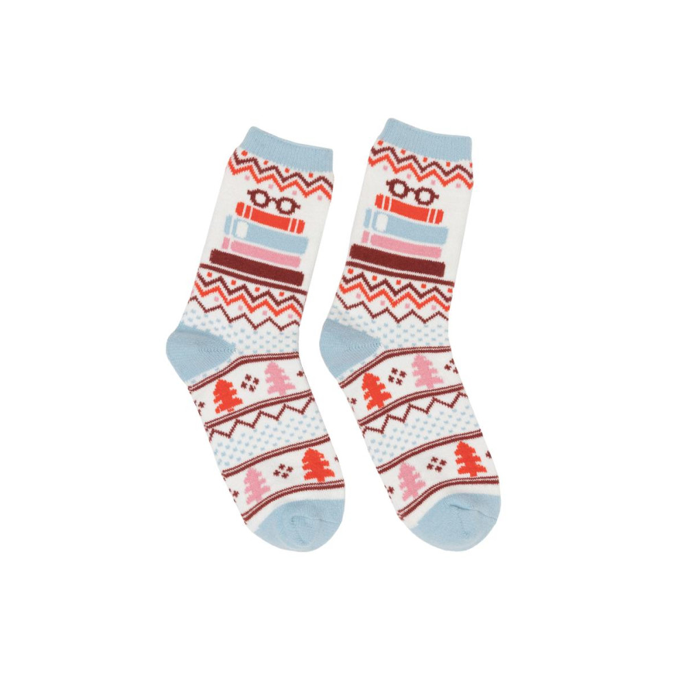 Produktbild för TBR Book Stack Cozy Socks - Small