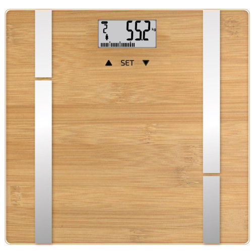 Terraillon Personvåg Bamboo Fit BMI 10-användare, 180 kg