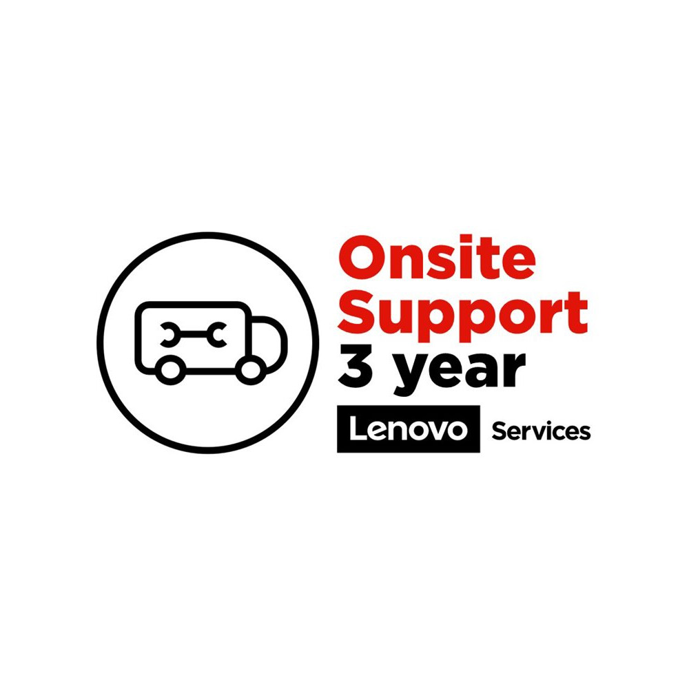 Produktbild för Lenovo Onsite Upgrade - utökat serviceavtal - 3 år - på platsen
