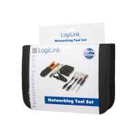 Produktbild för LogiLink Networking Tool Set with Bag - nätverksverktyg/provutrustningskit