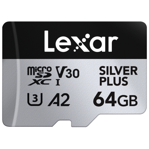 LEXAR Lexar microSDXC Professional SILVER Plus UHS-I/U3/A2/4K R205/W100 (V30) 64GB