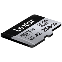 Produktbild för Lexar microSDXC Professional SILVER Plus UHS-I/U3/A2/4K R205/W150 (V30) 256GB