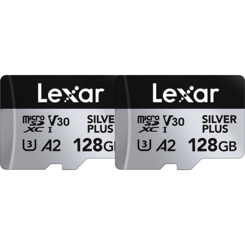 LEXAR Lexar microSDXC Professional SILVER Plus UHS-I/U3/A2/4K R205/W150 (V30) 128GB - 2pack