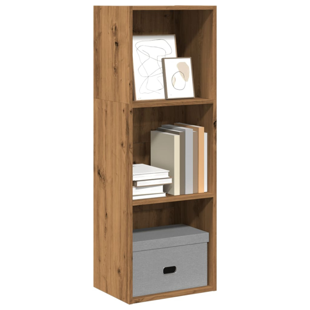 Produktbild för Bokhylla ek 40x30x114 cm konstruerat trä
