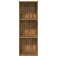Produktbild för Bokhylla ek 40x30x114 cm konstruerat trä