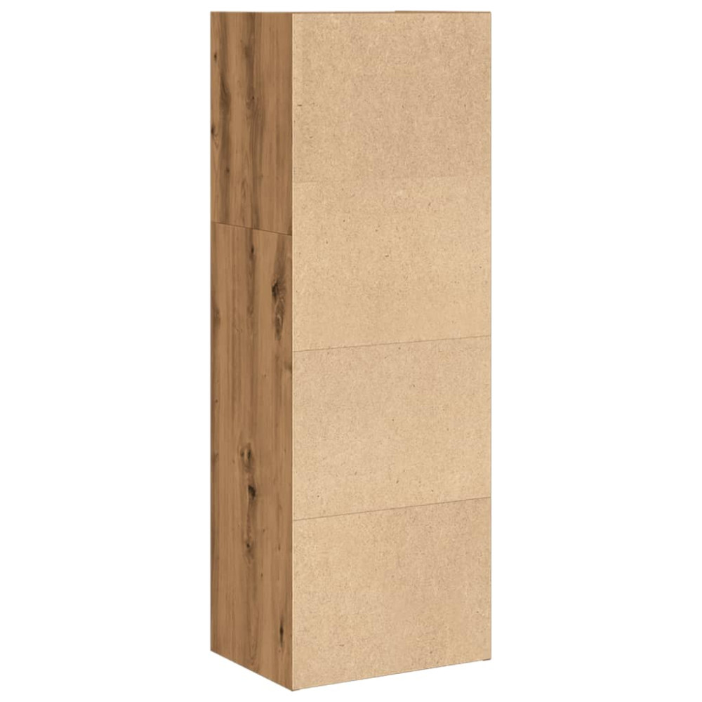Produktbild för Bokhylla ek 40x30x114 cm konstruerat trä