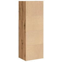 Produktbild för Bokhylla ek 40x30x114 cm konstruerat trä