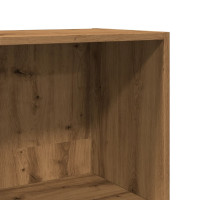 Produktbild för Bokhylla ek 40x30x114 cm konstruerat trä
