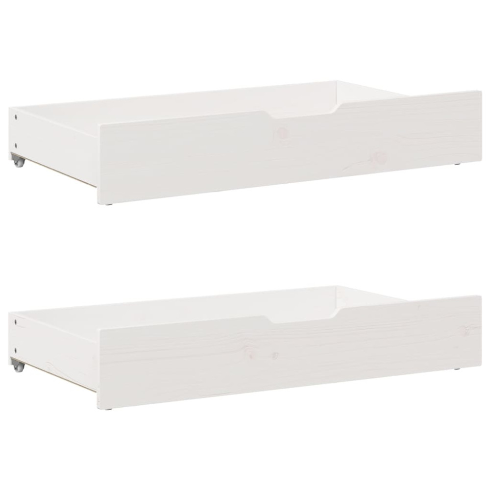 Produktbild för Säng med bokhylla utan madrass vit 180x200cm massiv furu