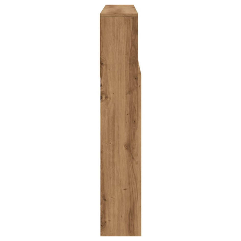 Produktbild för Sänggavel m förvaring artisian ek 120x19x103,5 cm konstr. trä