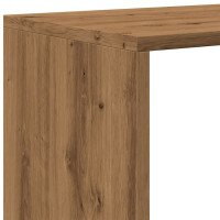 Produktbild för Bokhylla/Rumsavdelare 3 hyllplan ek 99x29x99 cm konstruerat trä