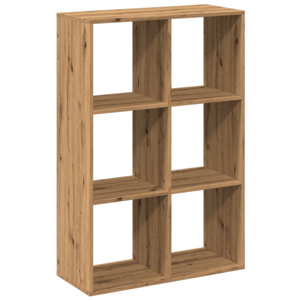 Produktbild för Bokhylla/Rumsavdelare ek 69,5x29x103,5 cm konstruerat trä