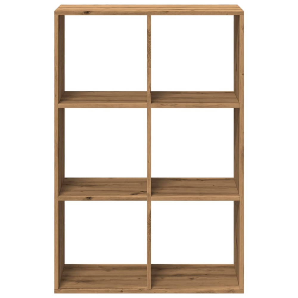 Produktbild för Bokhylla/Rumsavdelare ek 69,5x29x103,5 cm konstruerat trä
