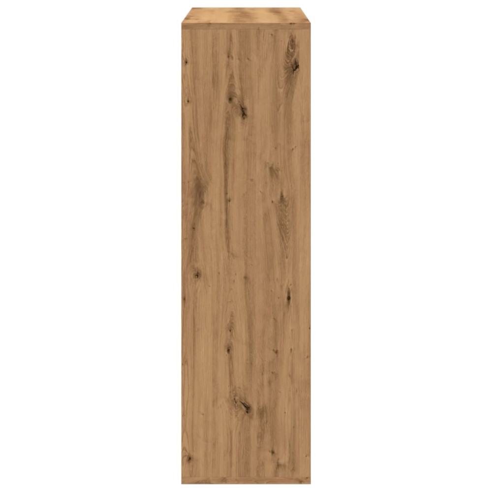 Produktbild för Bokhylla/Rumsavdelare ek 69,5x29x103,5 cm konstruerat trä