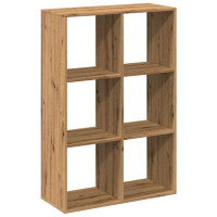 Produktbild för Bokhylla/Rumsavdelare ek 69,5x29x103,5 cm konstruerat trä