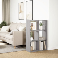 Produktbild för Bokhylla/Rumsavdelare 69,5x29x103,5 cm konstruerat trä