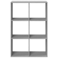 Produktbild för Bokhylla/Rumsavdelare 69,5x29x103,5 cm konstruerat trä