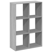 Produktbild för Bokhylla/Rumsavdelare 69,5x29x103,5 cm konstruerat trä