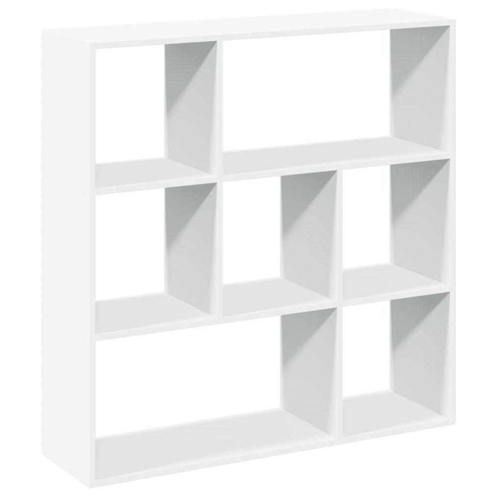 Produktbild för Bokhylla/Rumsavdelare vit 102x29x103,5 cm konstruerat trä