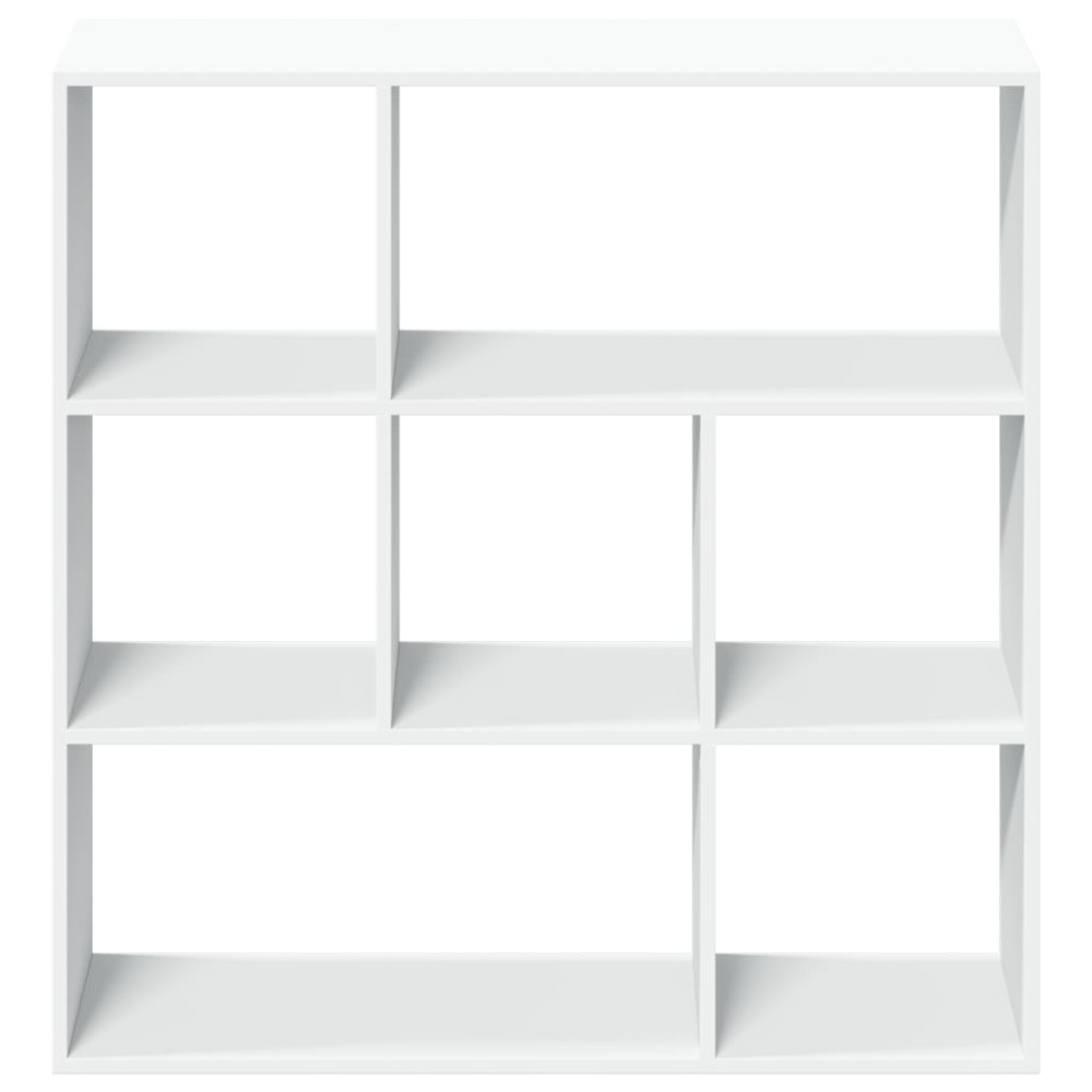 Produktbild för Bokhylla/Rumsavdelare vit 102x29x103,5 cm konstruerat trä