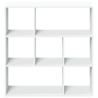 Produktbild för Bokhylla/Rumsavdelare vit 102x29x103,5 cm konstruerat trä