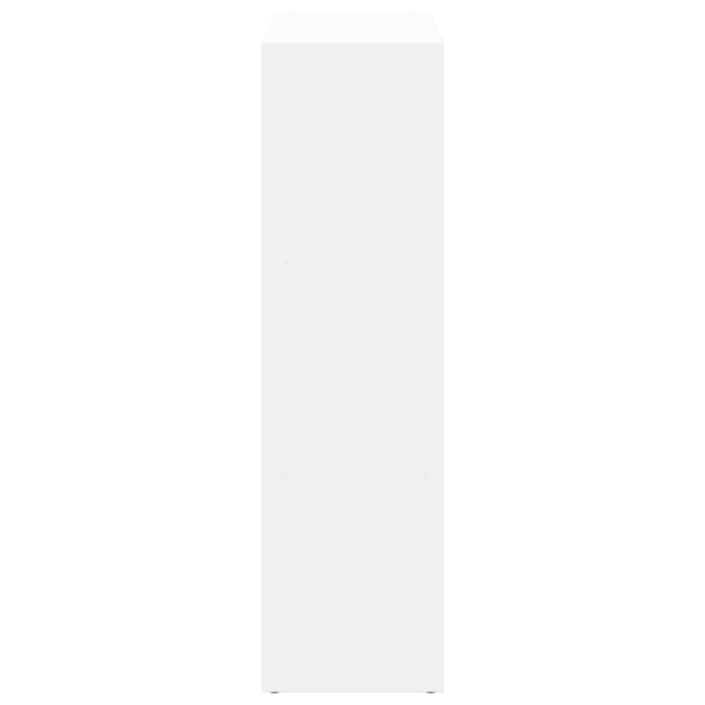 Produktbild för Bokhylla/Rumsavdelare vit 102x29x103,5 cm konstruerat trä