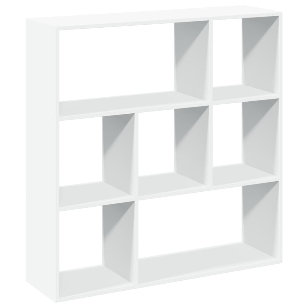 Produktbild för Bokhylla/Rumsavdelare vit 102x29x103,5 cm konstruerat trä