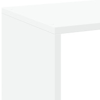 Produktbild för Bokhylla/Rumsavdelare vit 102x29x103,5 cm konstruerat trä