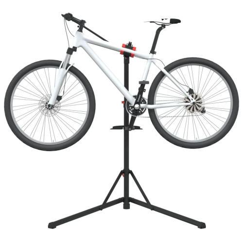 vidaXL Cykelmonteringsställ hopfällbart 92-152 cm röd stål